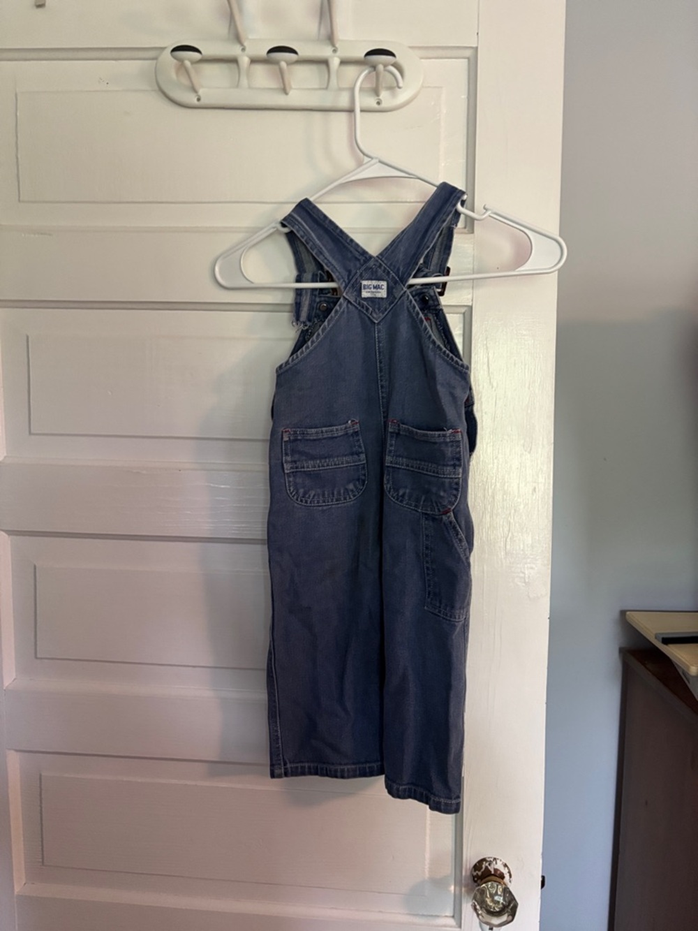 Vintage Bug Mac Kids Classic Denim Overalls - Blue - Picture 4 of 5